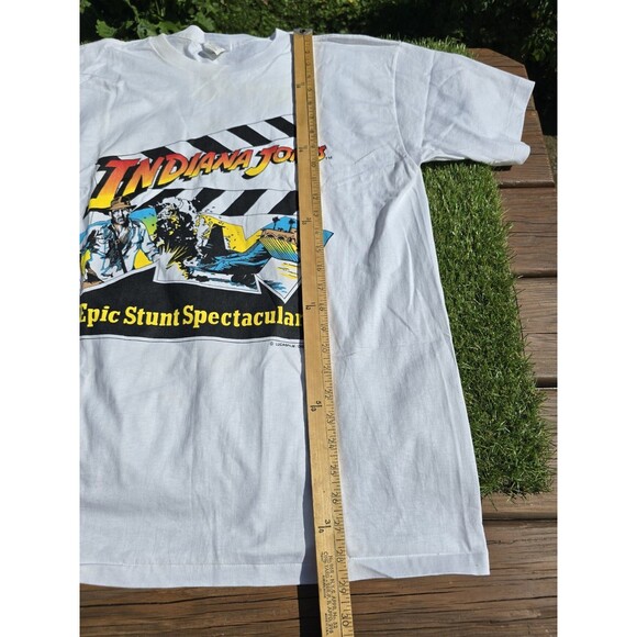 Vtg Indiana Jones Epic Stunt Spectacular Disney Shirt Size XL NOS Single Stitch - Picture 7 of 12